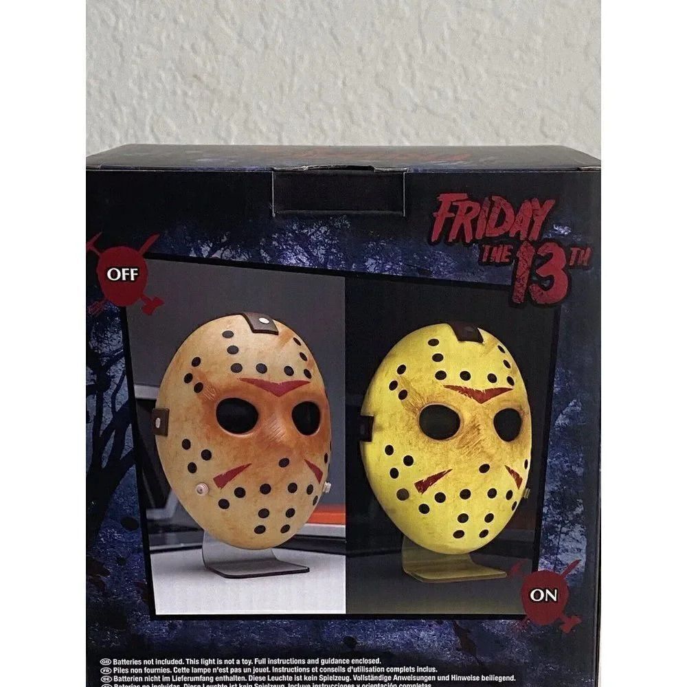 Friday the 13th Jason Voorhees‎ Mask LIGHT Lamp Paladone Free Standing/Mounted - Picture 4 of 8